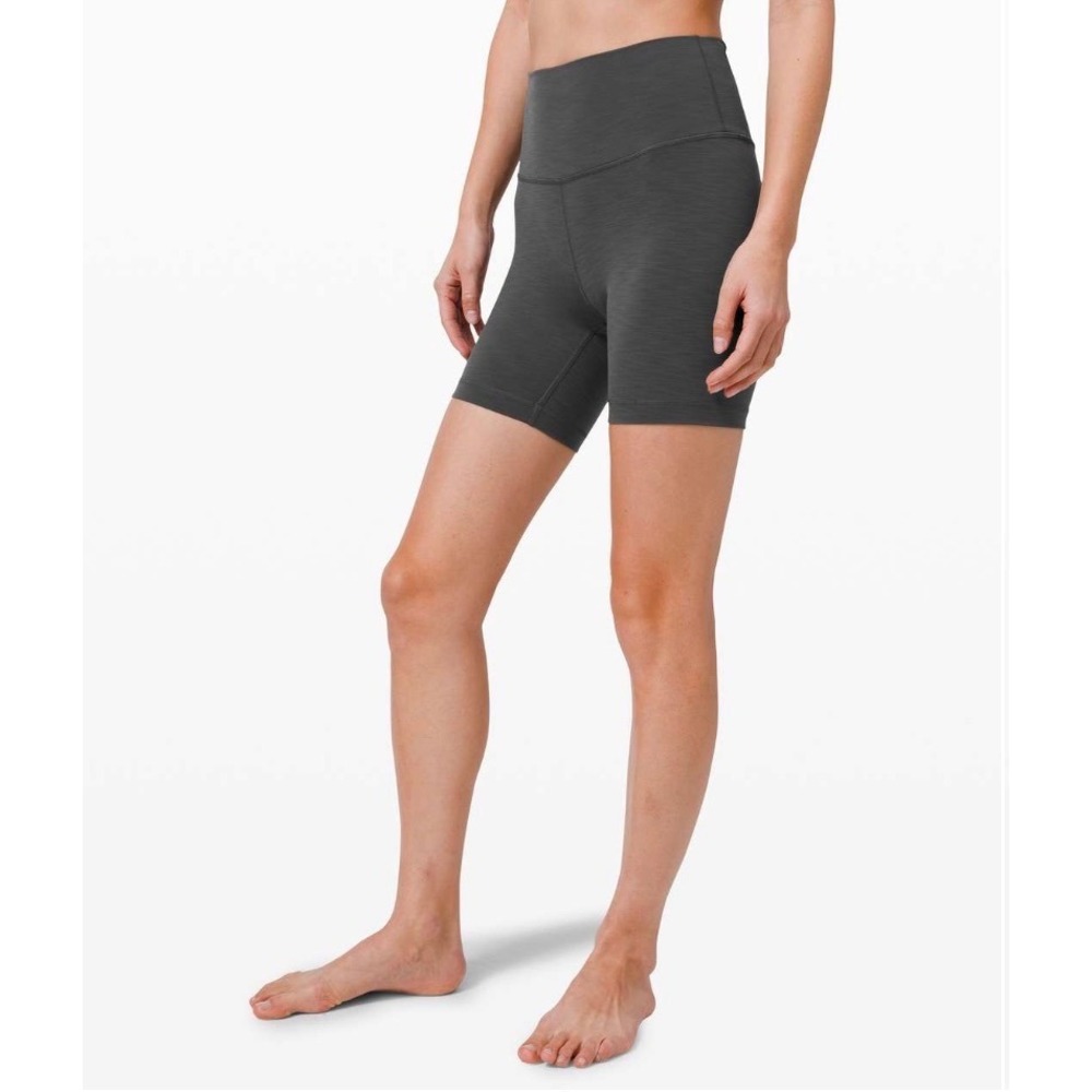 Lululemon Align High Rise Shorts Heathered Graphite Grey Size 10